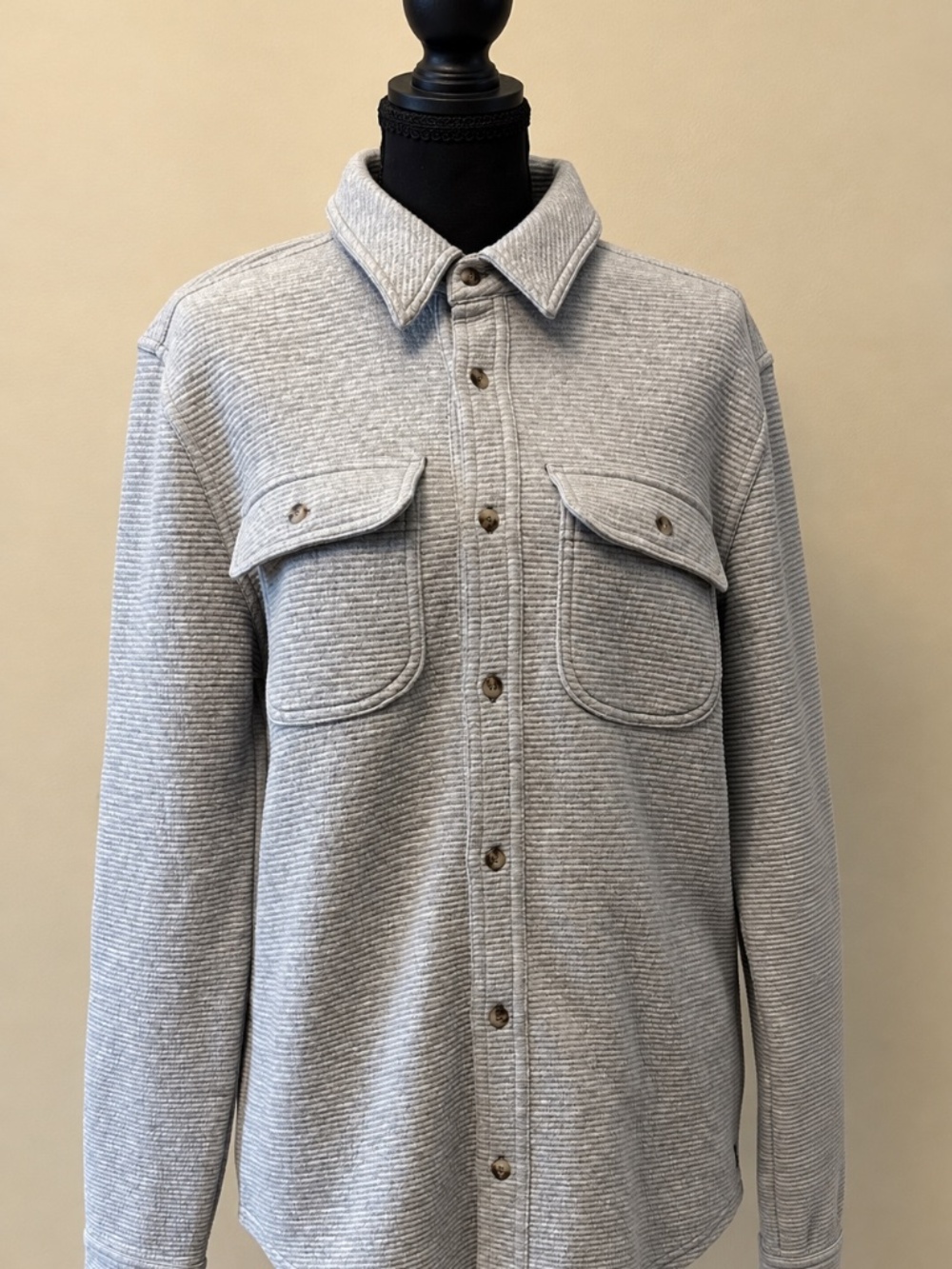 Toad&Co Men's Moonwake Long Sleeve Shirt, Gray, Small, NWT
